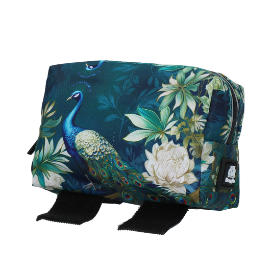 Distributeur de Sac à Kaka PoopyBag 💩 - Imprimé Paon Bleu 🦚