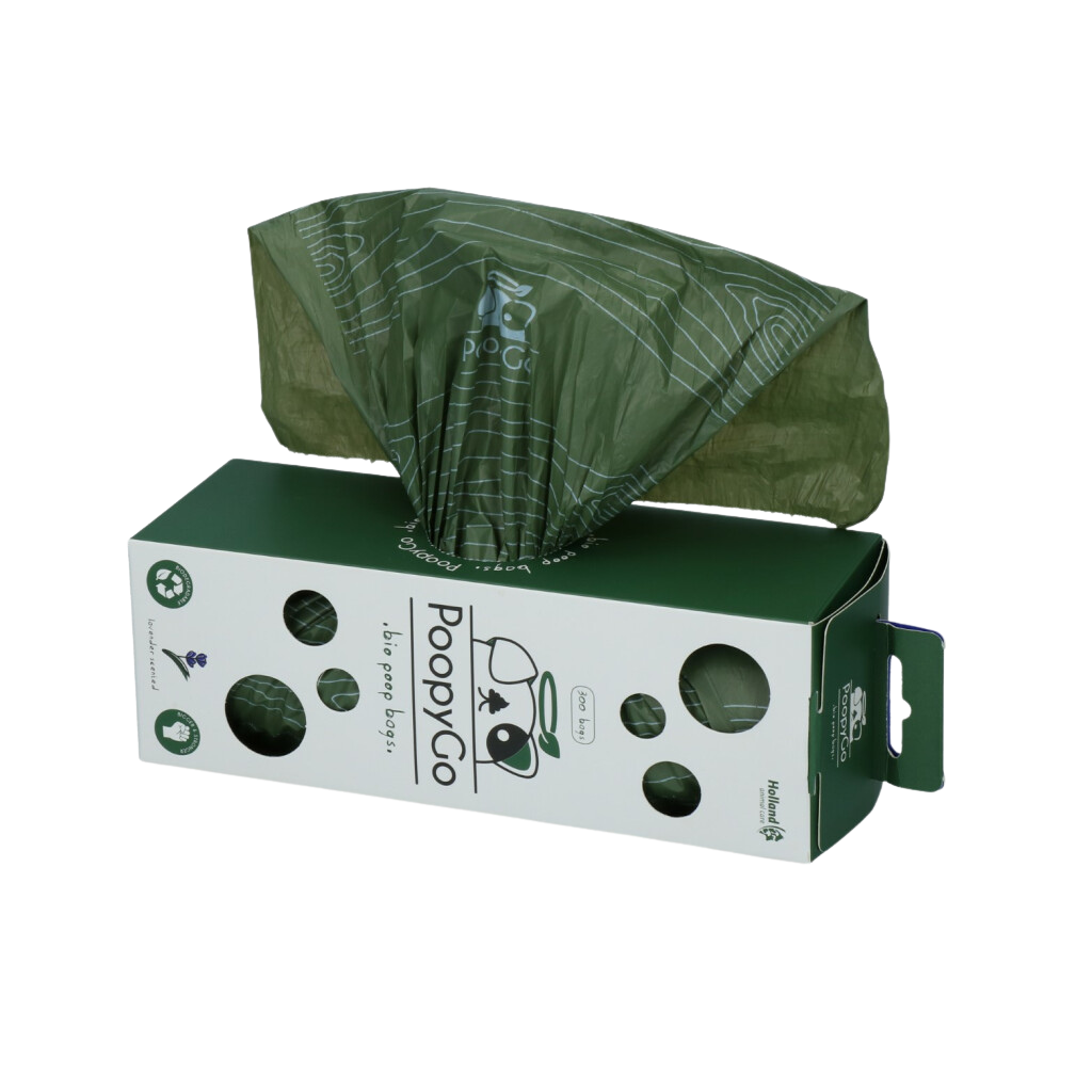 Sac à Kaka 💩 PoopyGo Bio-Dégradable 🌿 1 rouleau de 300 sachets