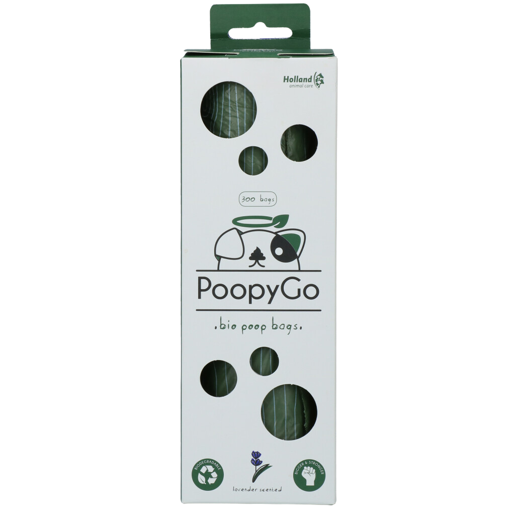 Sac à Kaka 💩 PoopyGo Bio-Dégradable 🌿 1 rouleau de 300 sachets