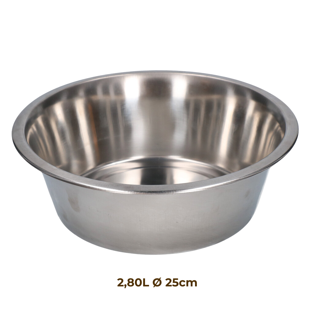 Gamelle en Acier Inoxydable - 4L Ø 28cm