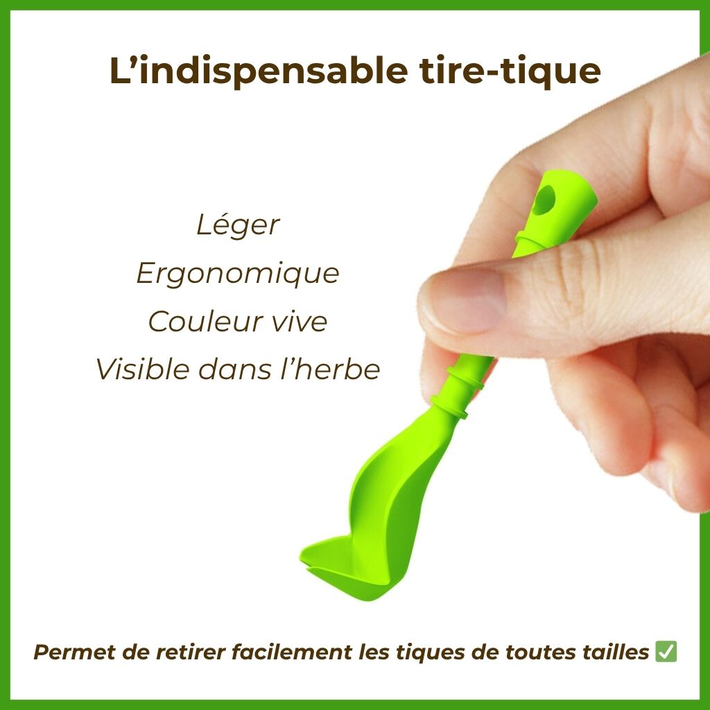 L'indispensable lot de 2 tire-tiques 🐾