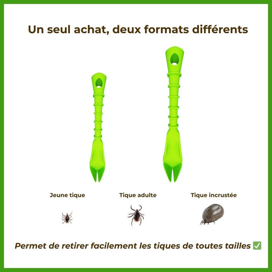 L'indispensable lot de 2 tire-tiques 🐾
