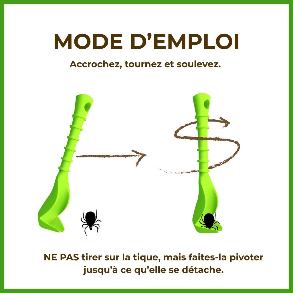 L'indispensable lot de 2 tire-tiques 🐾