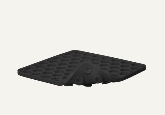 Tapis de Léchage Nid d'Abeille pour Chien & Chat - Gris foncé
