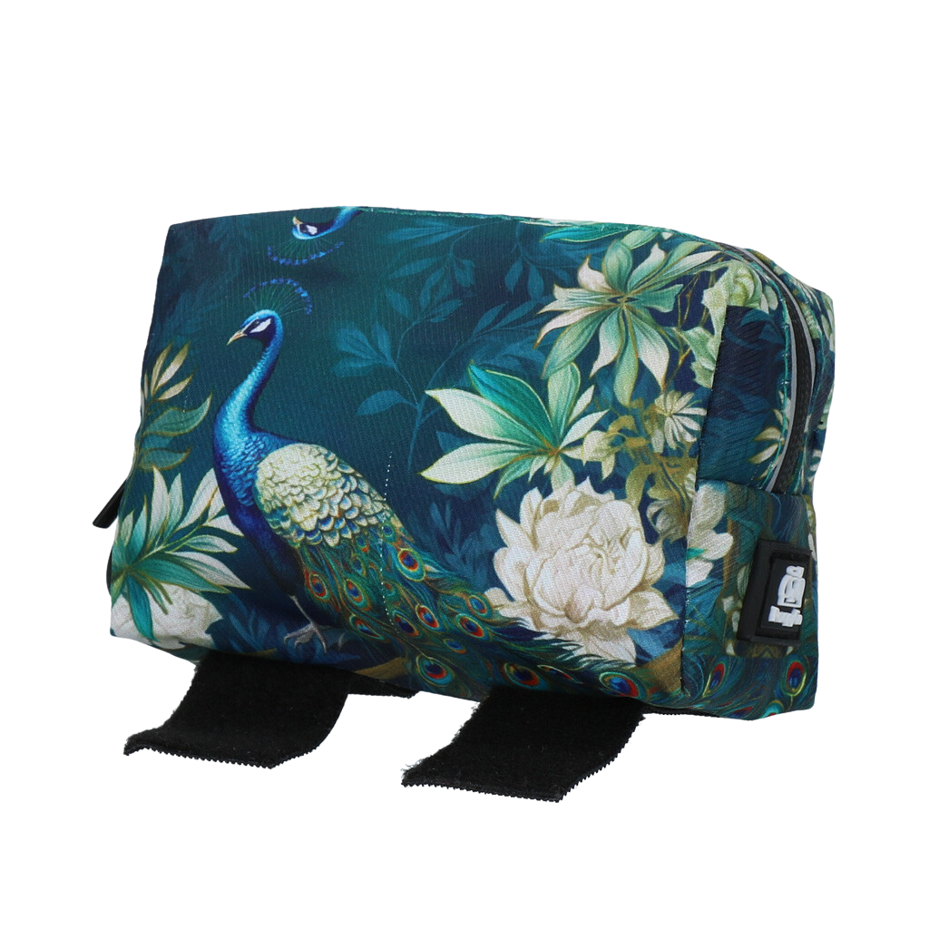 Distributeur de Sac à Kaka PoopyBag 💩 - Imprimé Paon Bleu 🦚