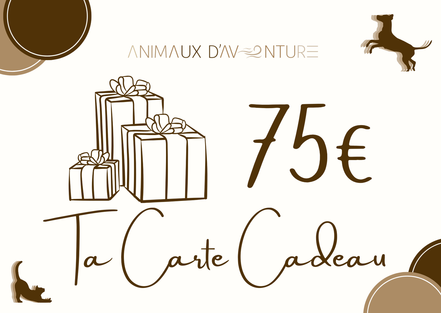 Les Cartes Cadeaux Animaux d'Aventure