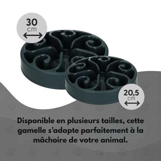 Gamelle Anti-Glouton - Taille L - Gris foncé