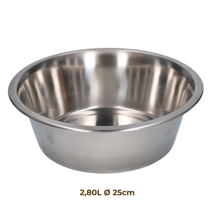 Gamelle en Acier Inoxydable - 4L Ø 28cm