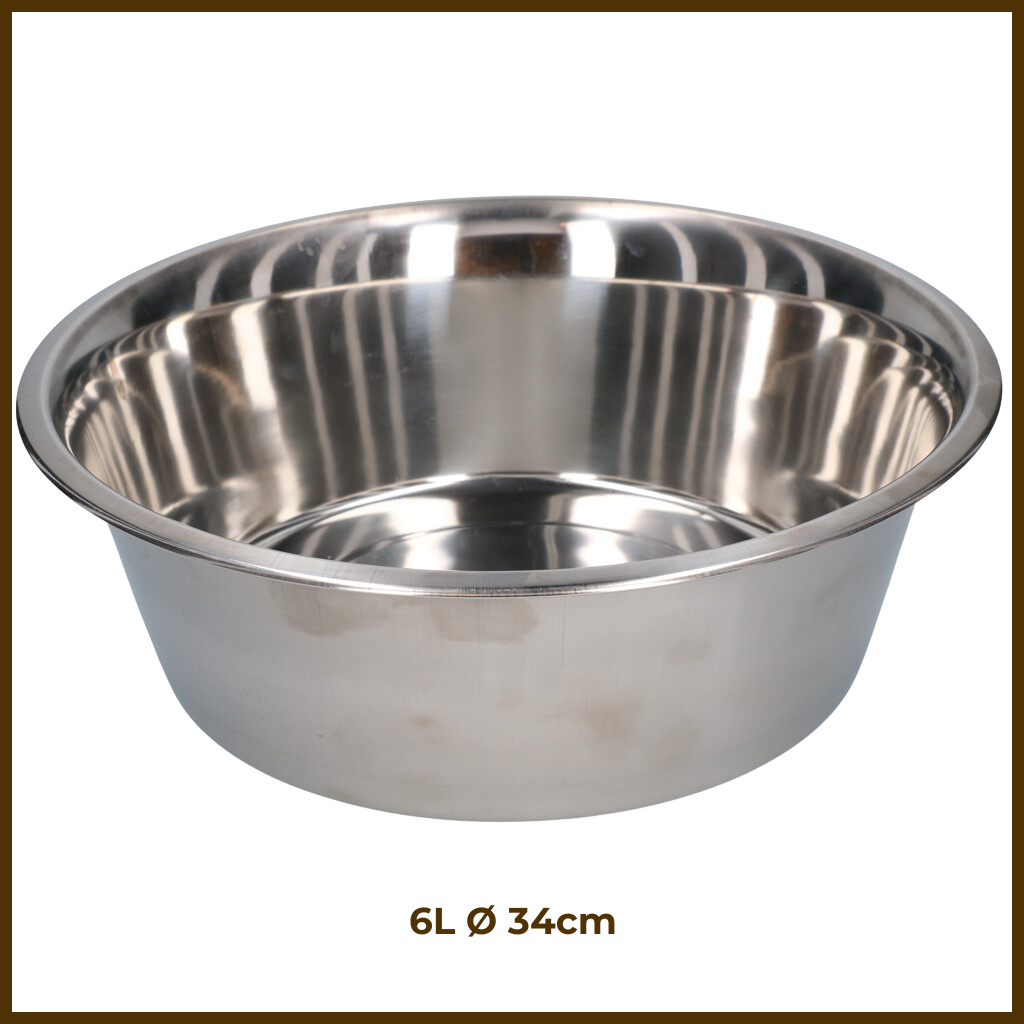 Gamelle en Acier Inoxydable 6L Ø 34cm