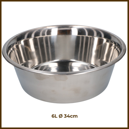 Gamelle en Acier Inoxydable 6L Ø 34cm