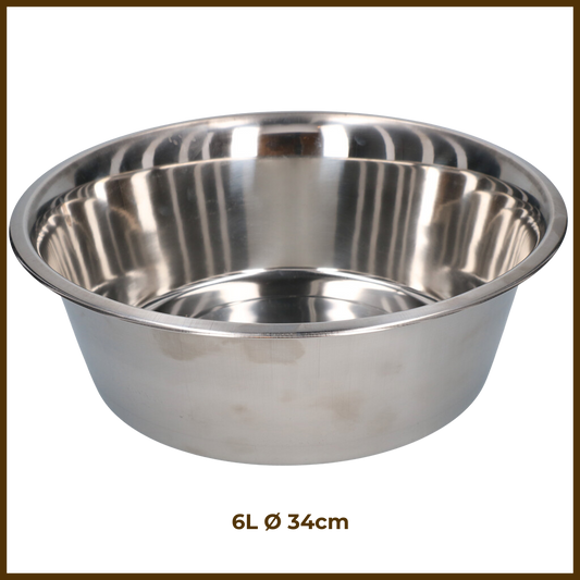 Gamelle en Acier Inoxydable 6L Ø 34cm