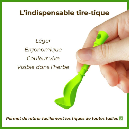 L'indispensable lot de 2 tire-tiques 🐾
