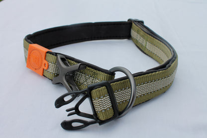 Collier Strong Adventure Couleur Vert Olive – Confort & Résistance 🌲🐾