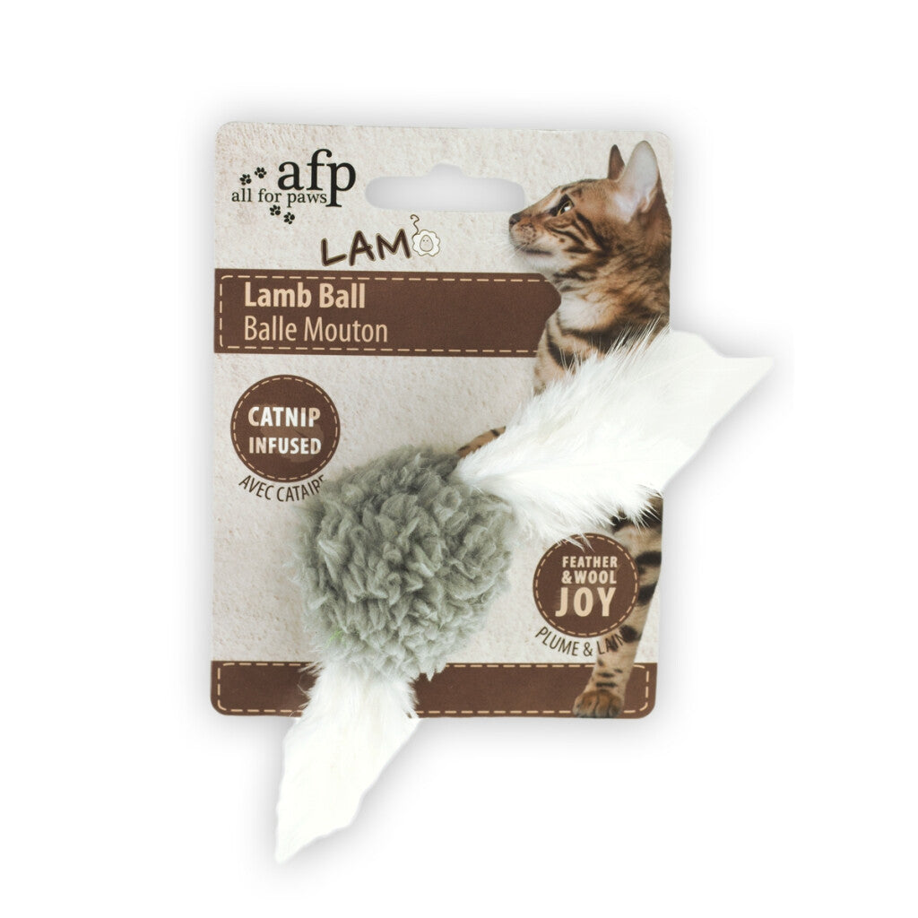 Boule de Neige Double Plume - Jouet pour Chat