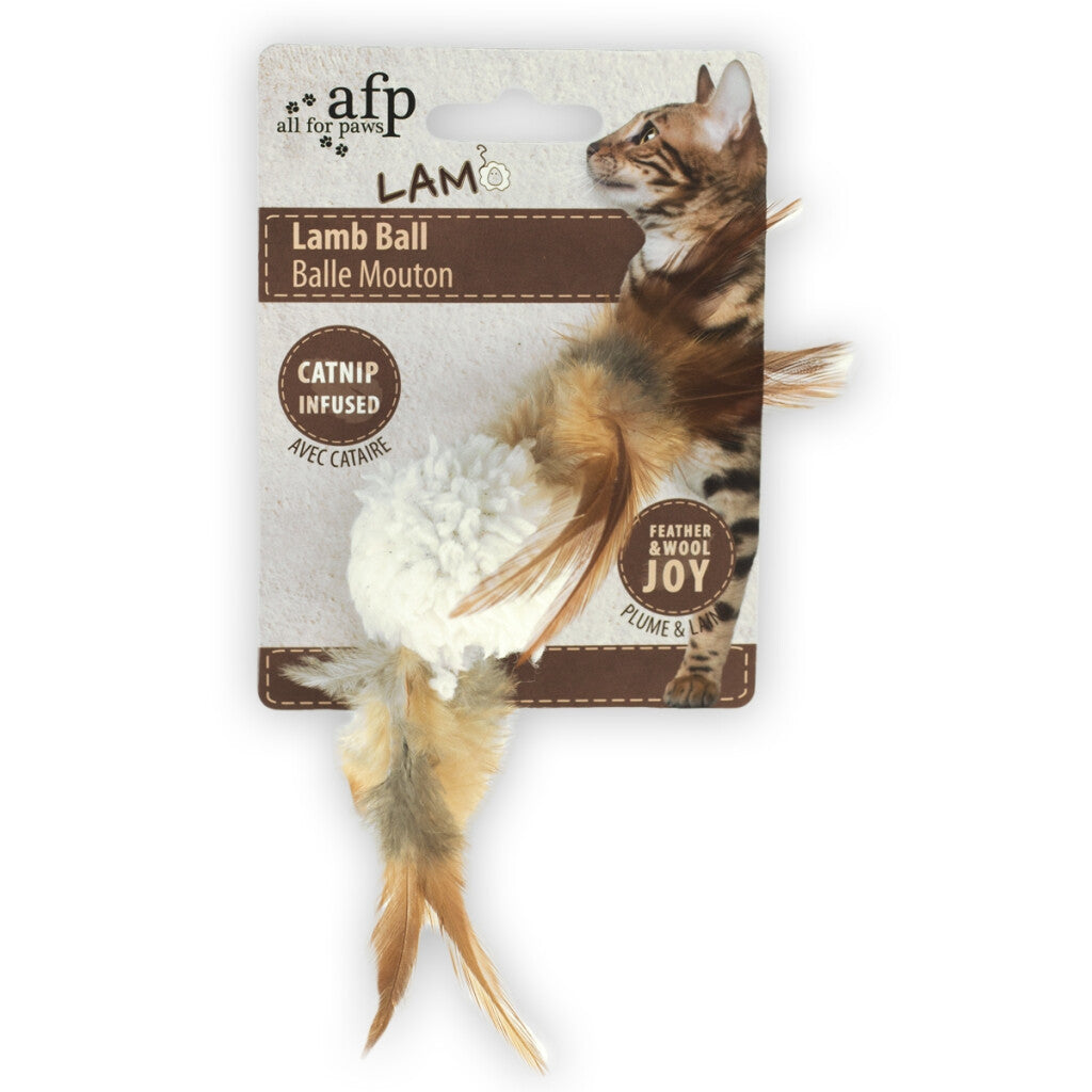 Boule de Neige Double Plume - Jouet pour Chat