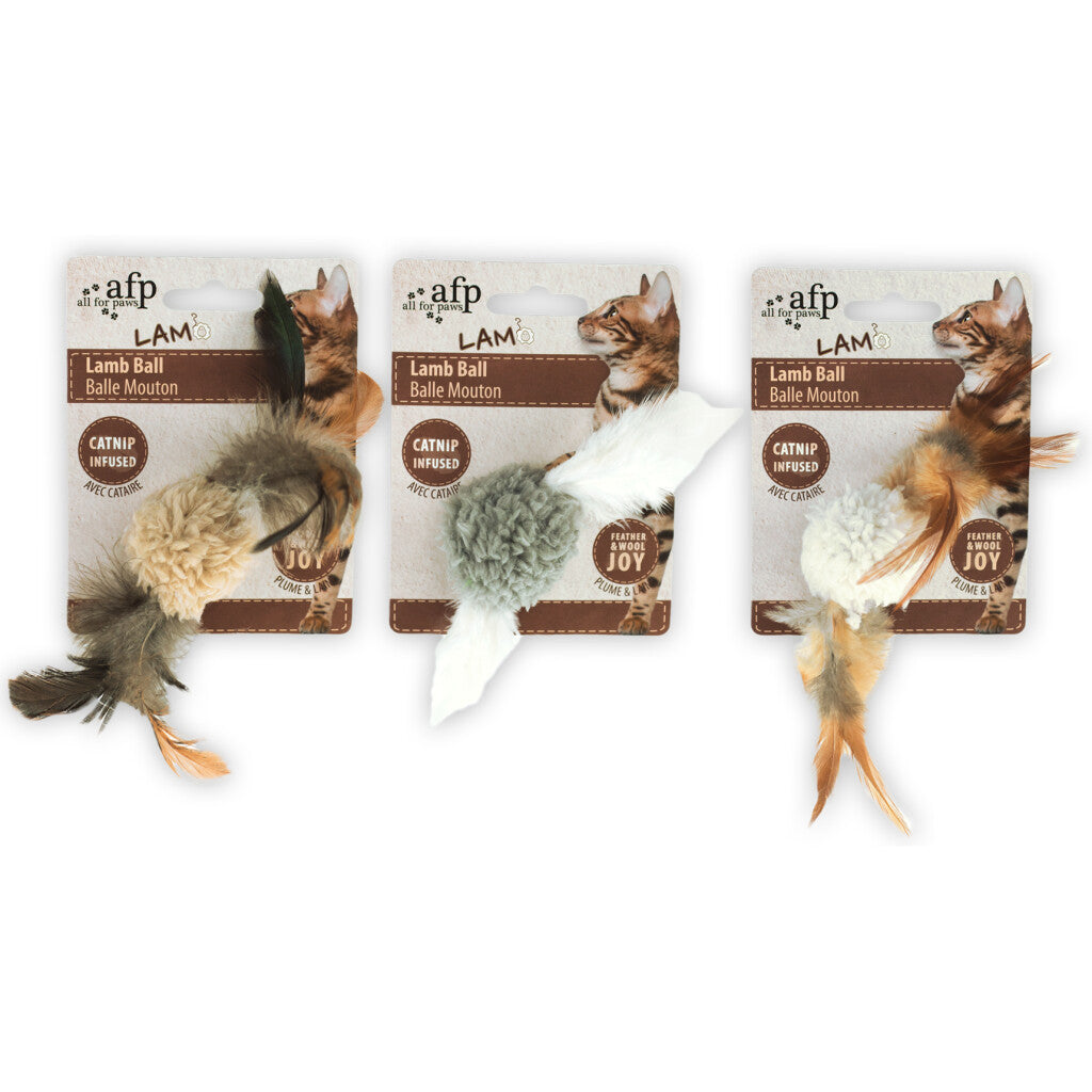 Boule de Neige Double Plume - Jouet pour Chat