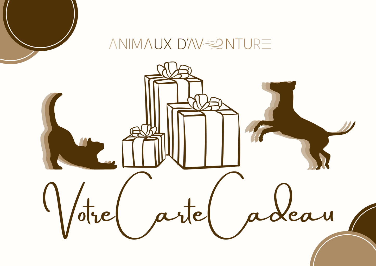 Les Cartes Cadeaux Animaux d'Aventure