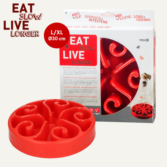 Gamelle Anti-Glouton - Taille L - Rouge