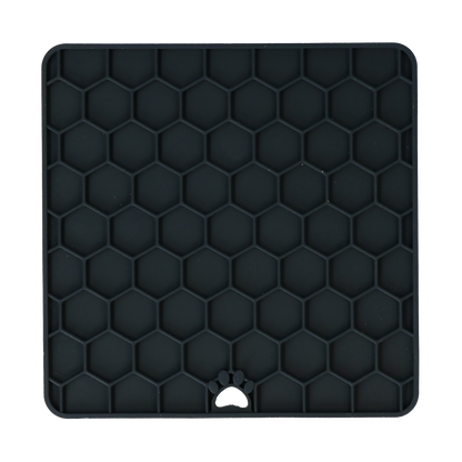 Tapis de Léchage Nid d'Abeille pour Chien & Chat - Gris foncé