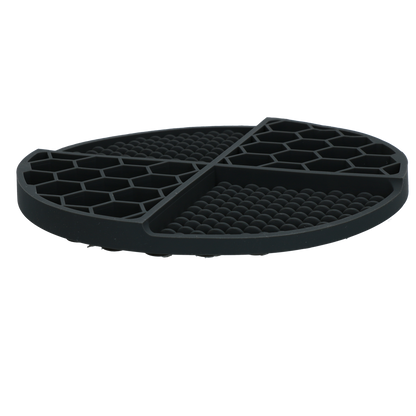 Tapis de Léchage Cercle en Nid d'Abeille & Douce Collines - Gris foncé
