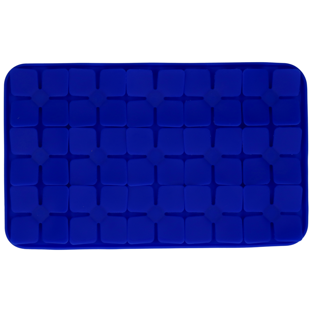 Tapis de Léchage Pétales de Fleurs Niveau difficile - Bleu