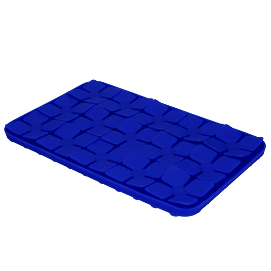 Tapis de Léchage Pétales de Fleurs Niveau difficile - Bleu