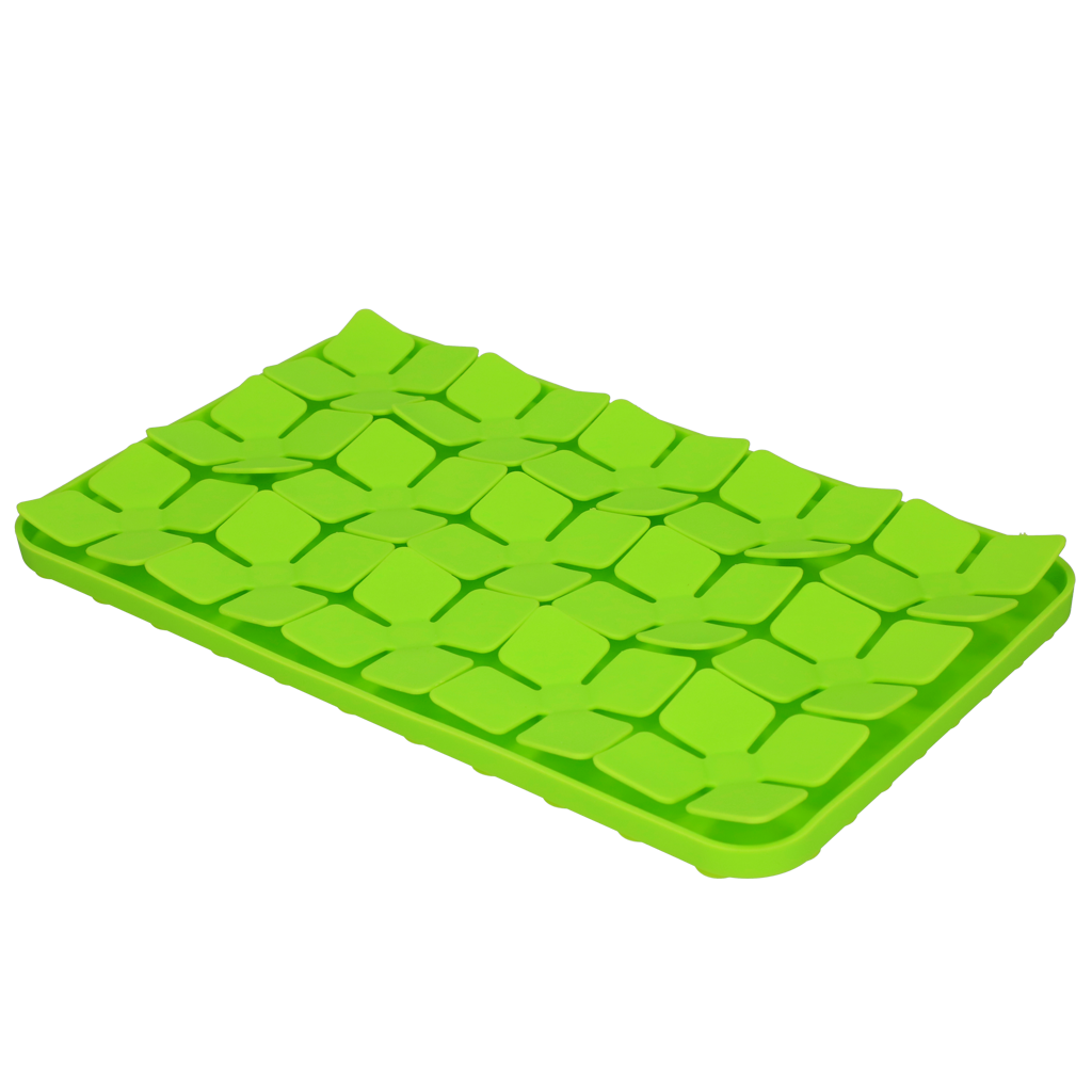 Tapis de Léchage Pétales de Fleurs Niveau difficile - Vert