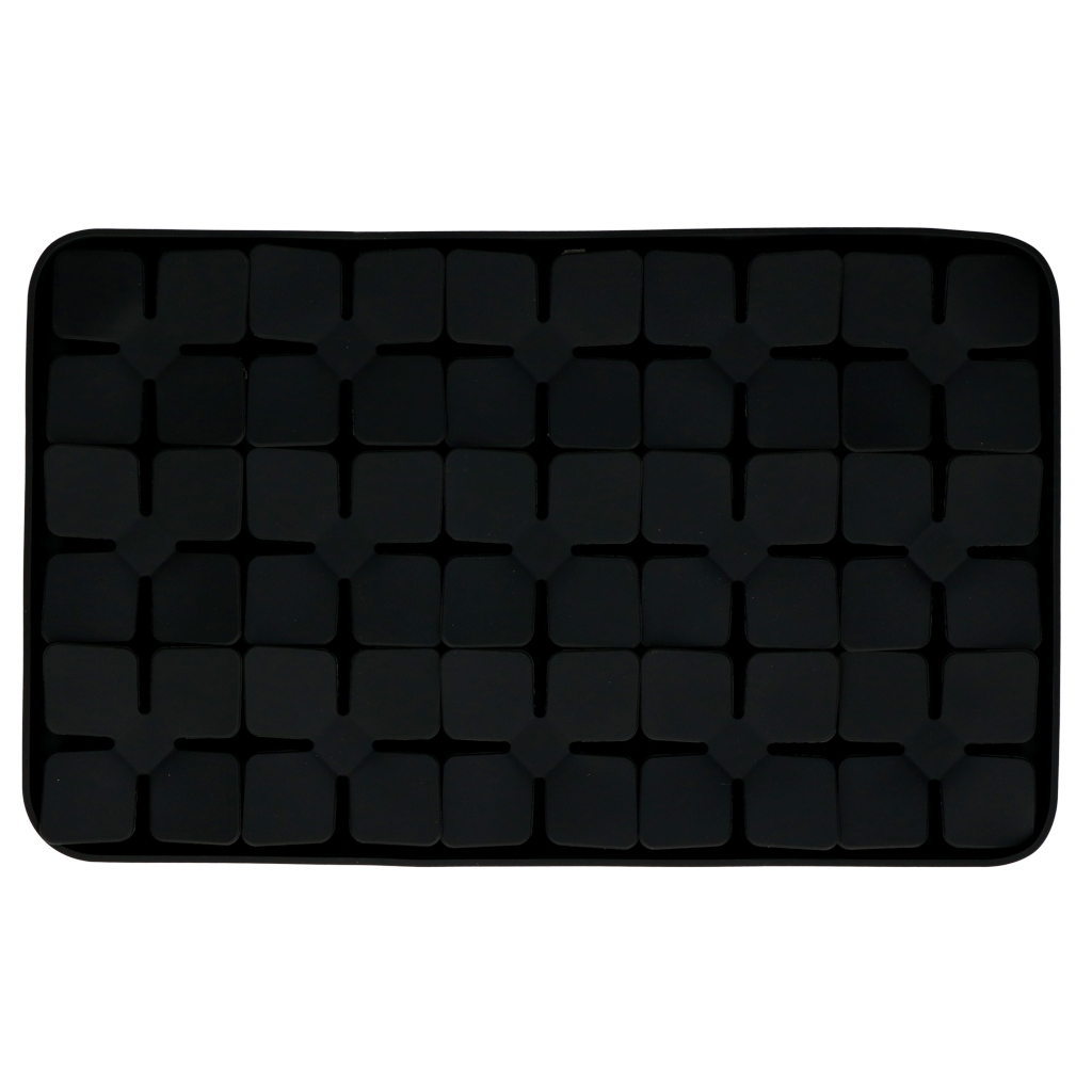 Tapis de Léchage Pétales de Fleurs Niveau difficile - Gris foncé