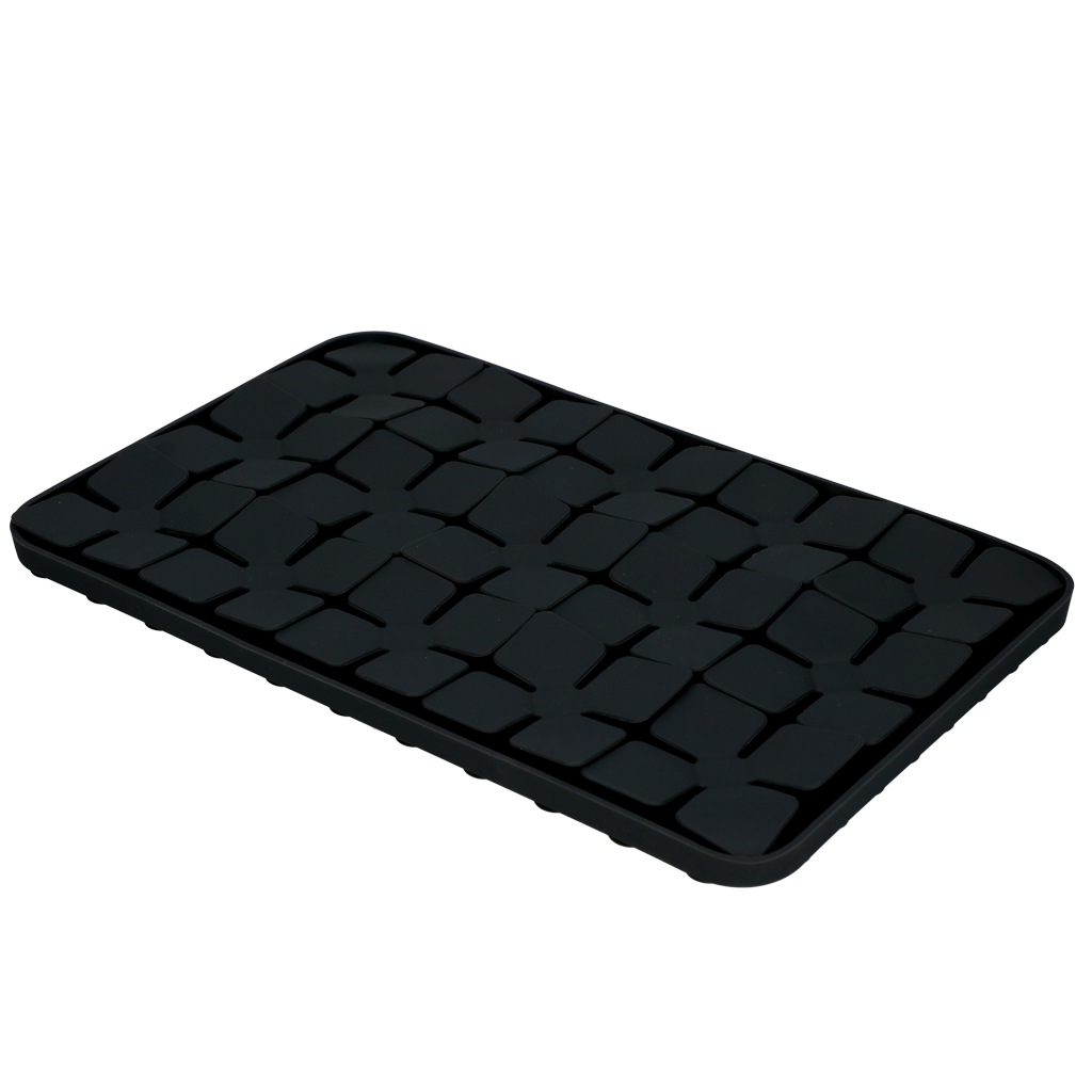 Tapis de Léchage Pétales de Fleurs Niveau difficile - Gris foncé