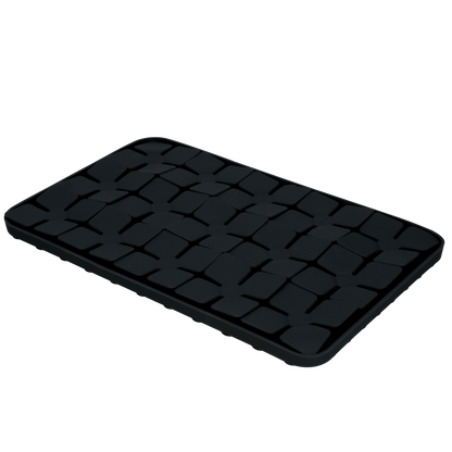 Tapis de Léchage Pétales de Fleurs Niveau difficile - Gris foncé