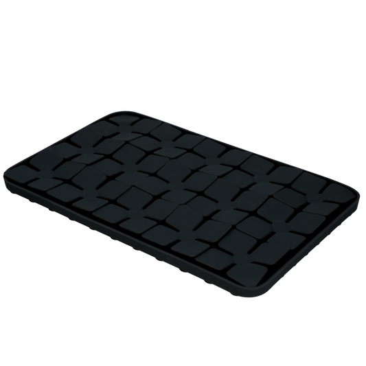 Tapis de Léchage Pétales de Fleurs Niveau difficile - Gris foncé