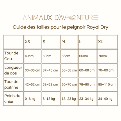Peignoir Taille L en microfibre ultra-absorbante