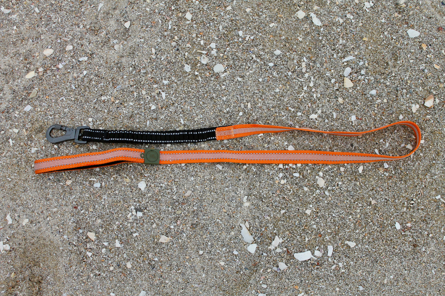 Laisse Amortisseur 120cm Strong Adventure - Mandarine 🍊
