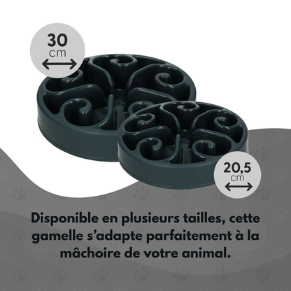 Gamelle Anti-Glouton - Taille S - Gris foncé